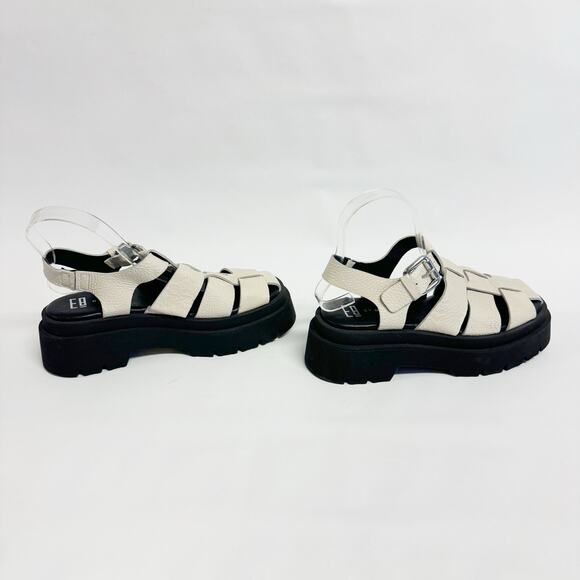 Miista Cream and Black Chunky Platform Sandals - Picture 4 of 14